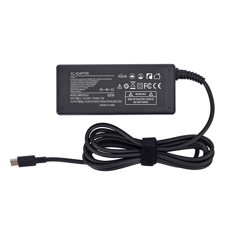 65 W-os Type-c laptop tápadapter Gyorstöltés